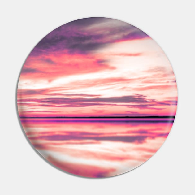 Pink Sky Beach Sunset Pin by deadright