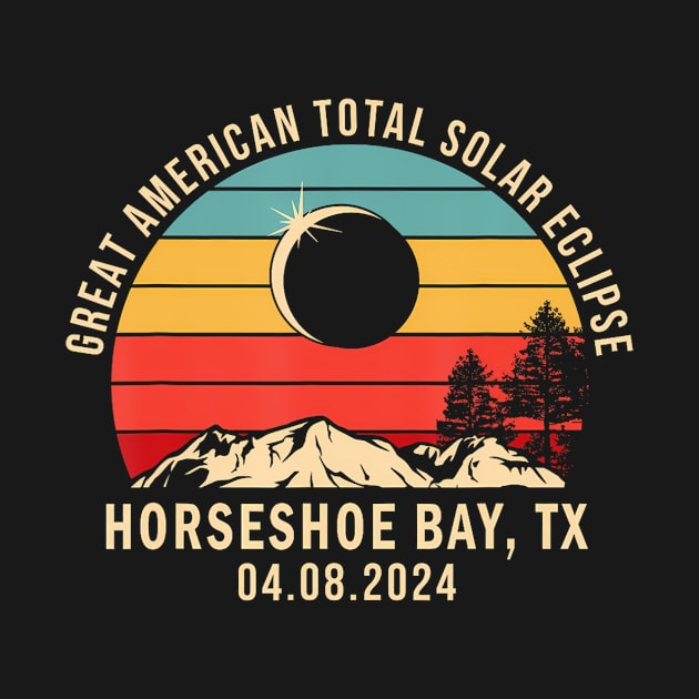 Horseshoe Bay Tx Texas Total Solar Eclipse 2024 by SanJKaka