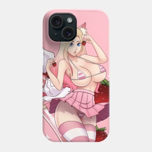 Strawberry Neko Phone Case