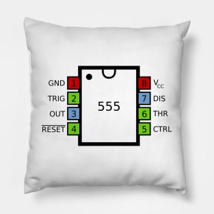 555 Timer IC Pillow