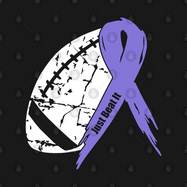 Eating Disorders Awareness Football Ribbon by KHANH HUYEN