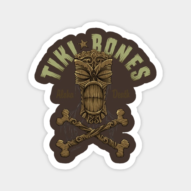 Tiki Bones Magnet by nanobarbero