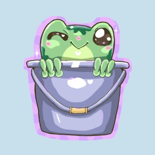 Froggy in a bucket (pocket design) T-Shirt