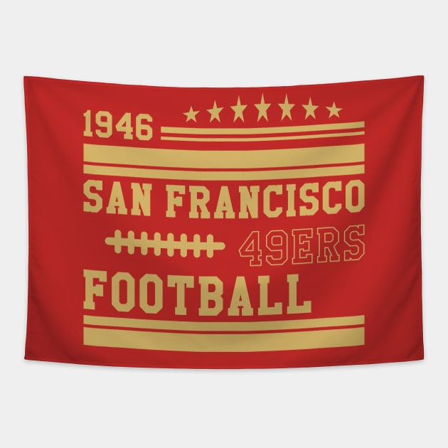 San Francisco Football || 49ers | 1946 Tapestry by Aloenalone