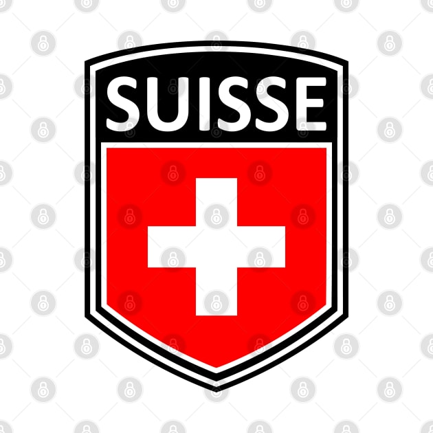 Flag Shield - Suisse by Taylor'd Designs