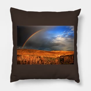 Half rainbow over Ihlara valley Pillow