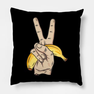 Banana piss hand Pillow