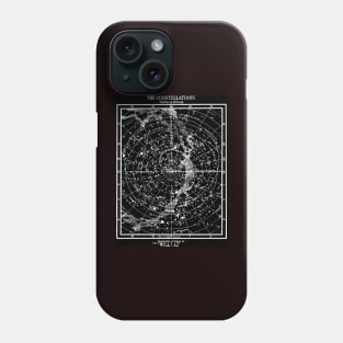 Star Constellations Vintage 1890 as Seen in Britain Print Phone Case