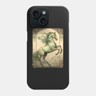 Vintage Art Nouveau Alphonse Mucha Inspired Horse Design Phone Case