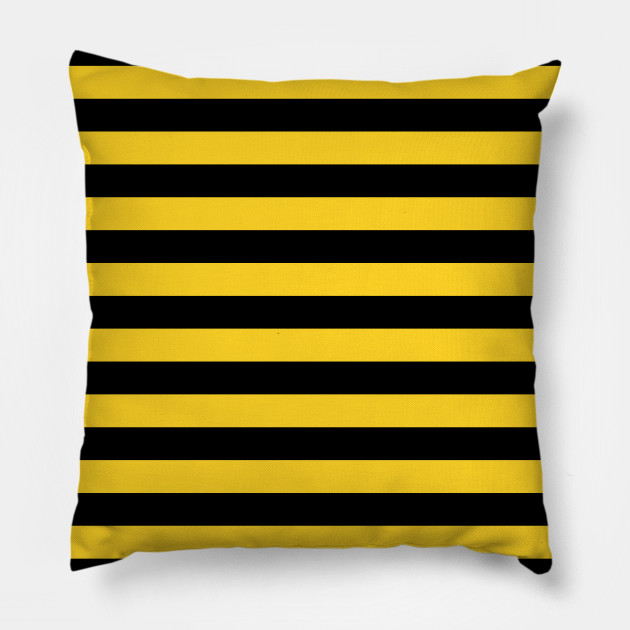 yellow striped pillow