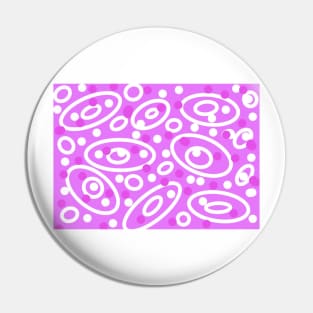 Retro - Patterns in Pink and White Pin