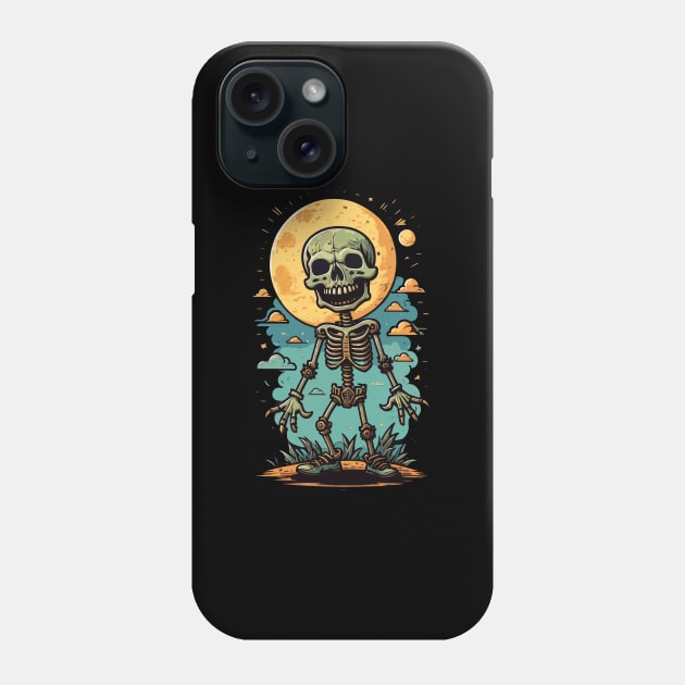 Chibi Skeleton Phone Case by DeathAnarchy