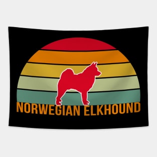 Norwegian Elkhound Vintage Silhouette Tapestry