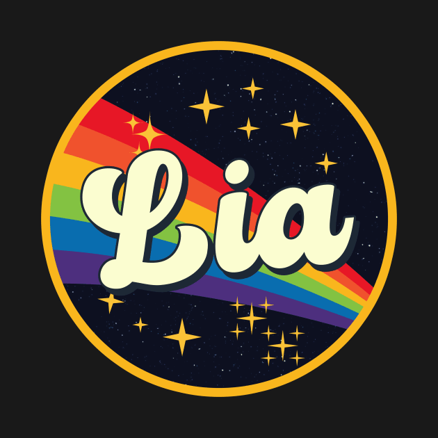 Lia // Rainbow In Space Vintage Style by LMW Art