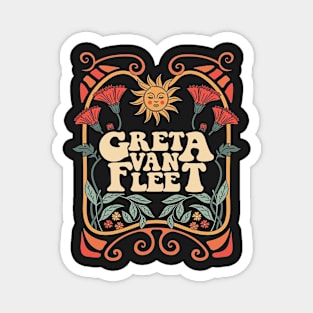 Iris greta 1 Greta Van Fleet Shirt, Retro Musical Shirt, Greta Van Fleet Rock Band Shirt, Boho Vintage Musician Shirt, Retro Greta Van Fleet T-shirt Tee Magnet