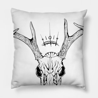 deer skull Pillow