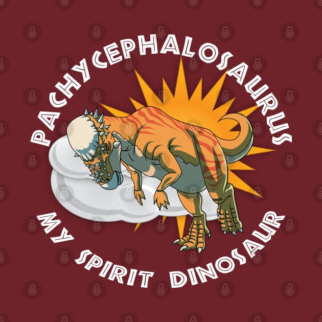 My Pachycephalosaurus Dinosaur Spirit Design by Terra Fossil Merch