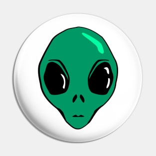 Alien Face Pin