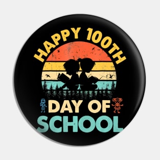 Happy 100Th Day Of School Teacher Reading Book Pin