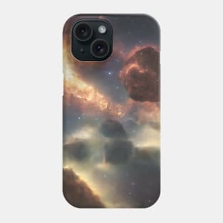 Planets Nebula Cloud In Dark Space Phone Case