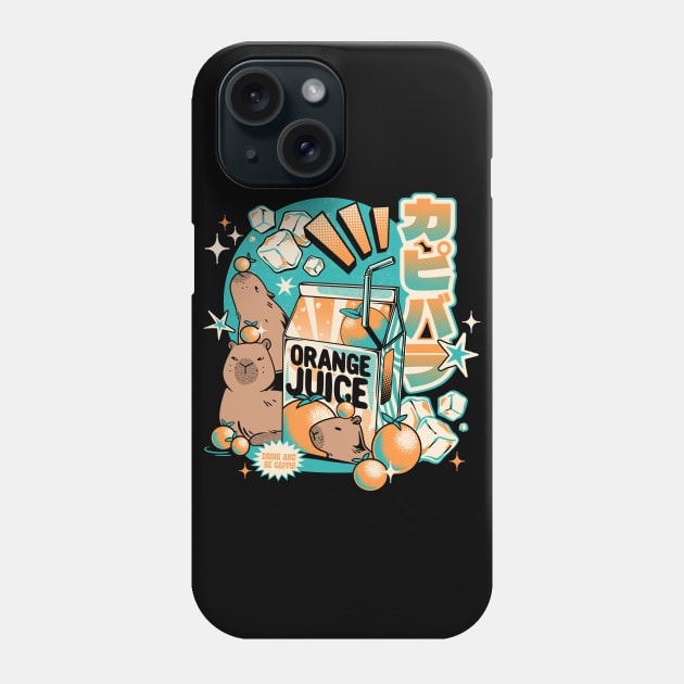 Capybara Japanese Orange Juice by Tobe Fonseca Phone Case by Tobe_Fonseca