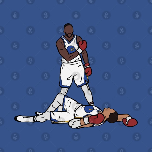 Draymond KOs Jordan Poole by rattraptees