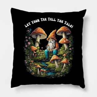 Let Your Tee Tell the Tale Mushroom Pillow