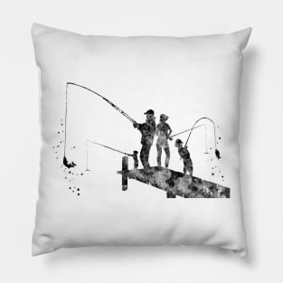 Fishing family Pillow