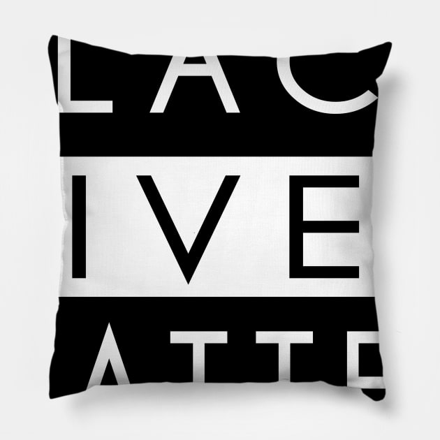 Black Lives Matter T-Shirt Pillow by Design Storey