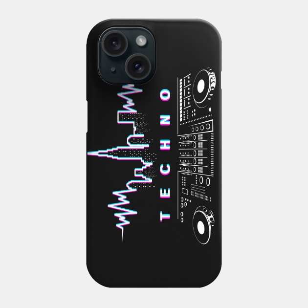 Techno Music New York Phone Case by albertocubatas