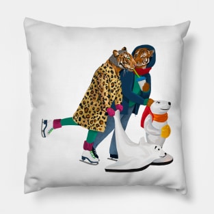 Tigers skating Pillow