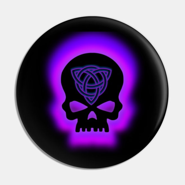 Purple Skull Pin by Celtic Morrigan