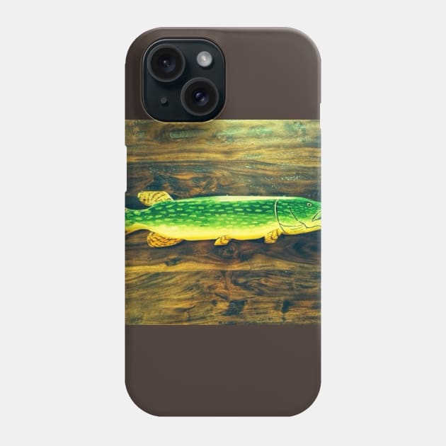 Northern Pike decoy Phone Case by Matt Starr Fine Art