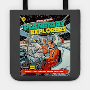 Retro Sci Fi Comic Book Astronauts Tote