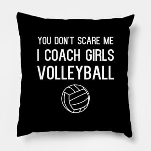 Funny Girls Volleyball Coach Pillow