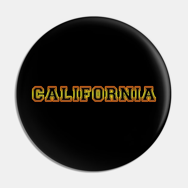 California Golden College Pin by HighBrowDesigns