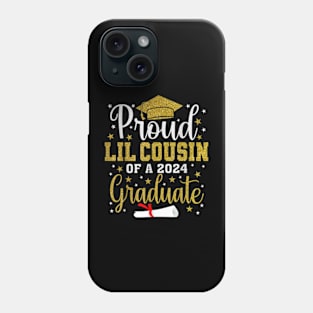 Proud Lil Cousin Of A 2024 Graduate Class Senior Graduation T-Shirt Phone Case