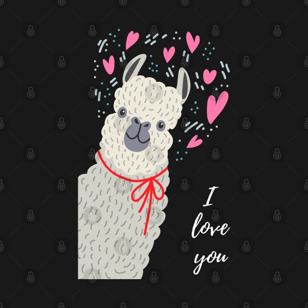 llama i love you by Mako Design 