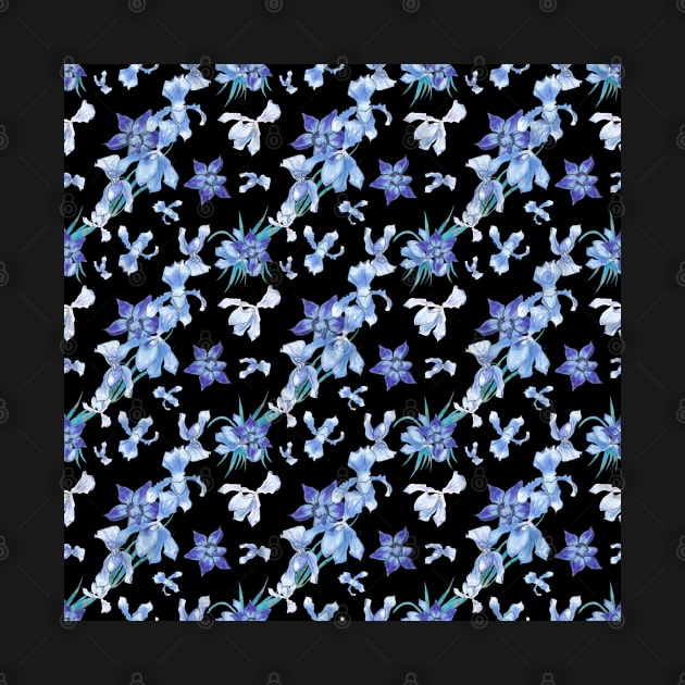 Orchids floral decorative pattern by andreeadumez