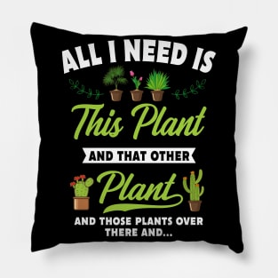 I'll Be In My Office Plants Gift Pillow