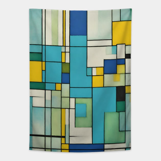 A Unique Gift For People Who Like Colorful And Expressive Shapes. Tapestry by EdwinPlenzler