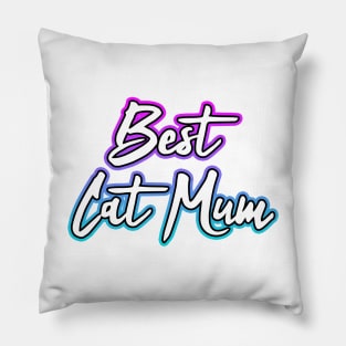 Best Cat Mum Pillow