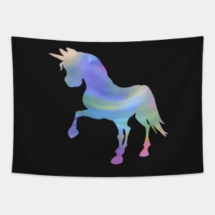 Whimsical fantasy unicorn painting Tapestry