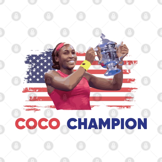 coco gauff champion by TheAwesome