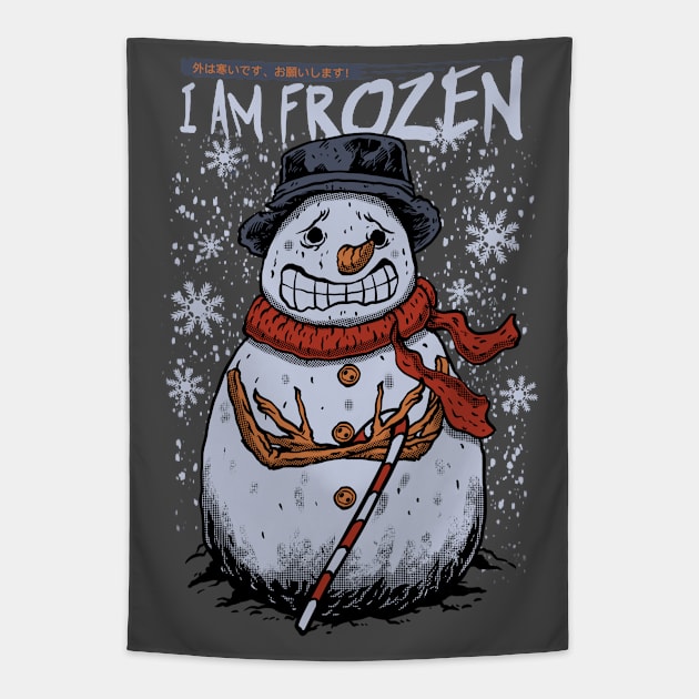 I AM FROZEN Tapestry by kimikodesign