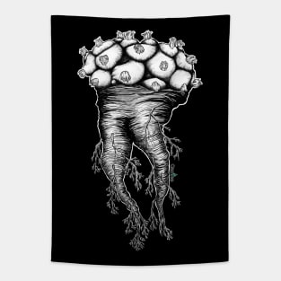 Lophophora Root Drawing Tapestry