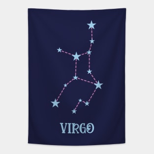 Virgo Zodiac Sign Constellation Tapestry