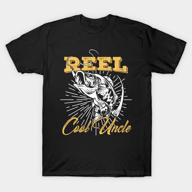 Reel Cool Grandad Fishing Shirts Funny Fathers Day Fisher Youth T-Shirt