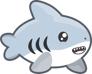 Kawaii Shark Magnet