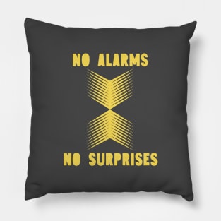 No Surprises, mustard Pillow